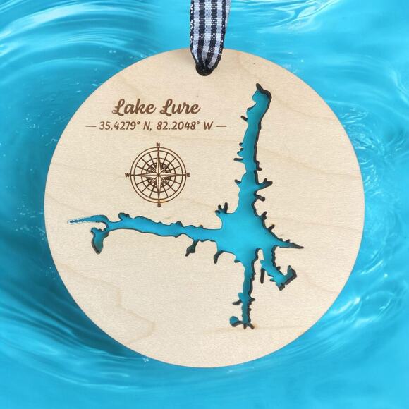 Lake Lure North Carolina Christmas Tree Ornament makes a perfect Holiday Gift NC - Picture 6 of 6